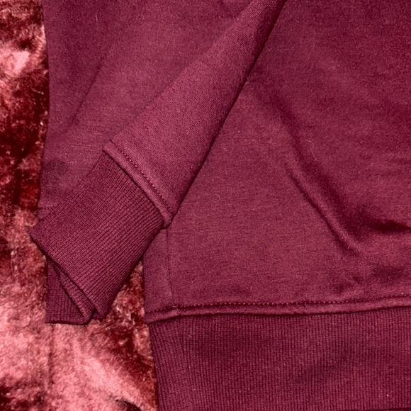 Men's Burgundy I Zod quarter zip Sweater - Picture 4 of 6